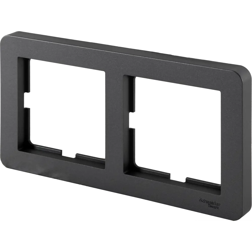 Двухместная рамка SYSTEME ELECTRIC W59 для розеток и выключателей - графит 82593334 STLM-0030827 - Вид №2