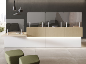 Панель перегородки из закаленного стекла