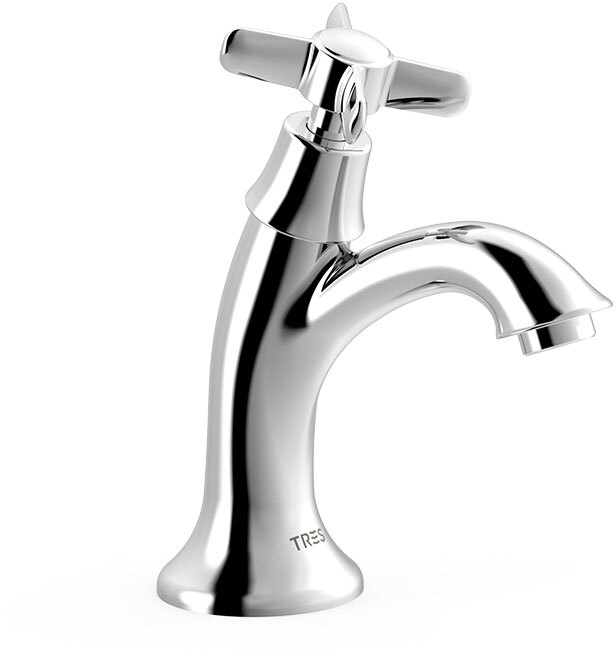 Кран для умывальника TRES CLASIC с 1 выпуском воды-24250301 TRES