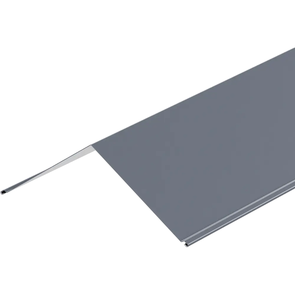 Конек 150x150x2000 мм 0.4 мм RAL 7024 темно-серый ВЕГА STLM-2108806