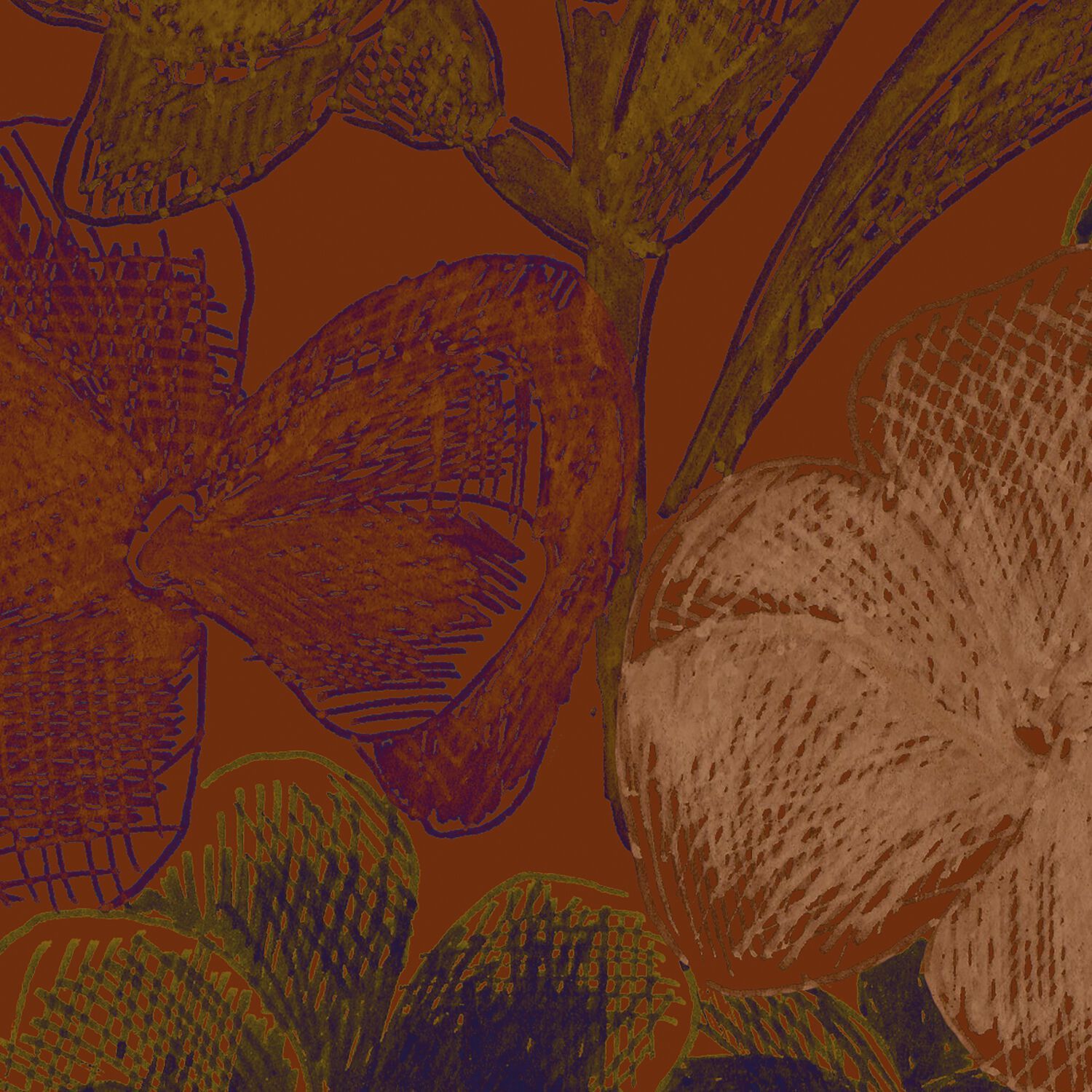 Обои с цветочными мотивами Ressource Faune &amp ARCH-00008513 - Вид №4