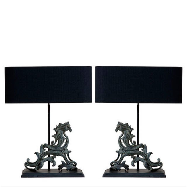 Комплект из двух настольных ламп Romeo set of 2 от Eichholtz 107140 EICHHOLTZ ИНТЕРЬЕРНЫЕ 062164 Черный  - Вид №1