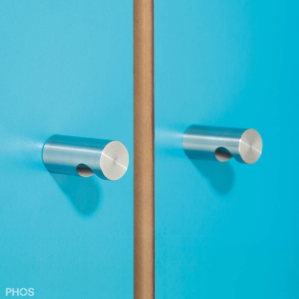 MG14-30 Мебельная ручка с вогнутой фрезеровкой, ø14 мм PHOS 