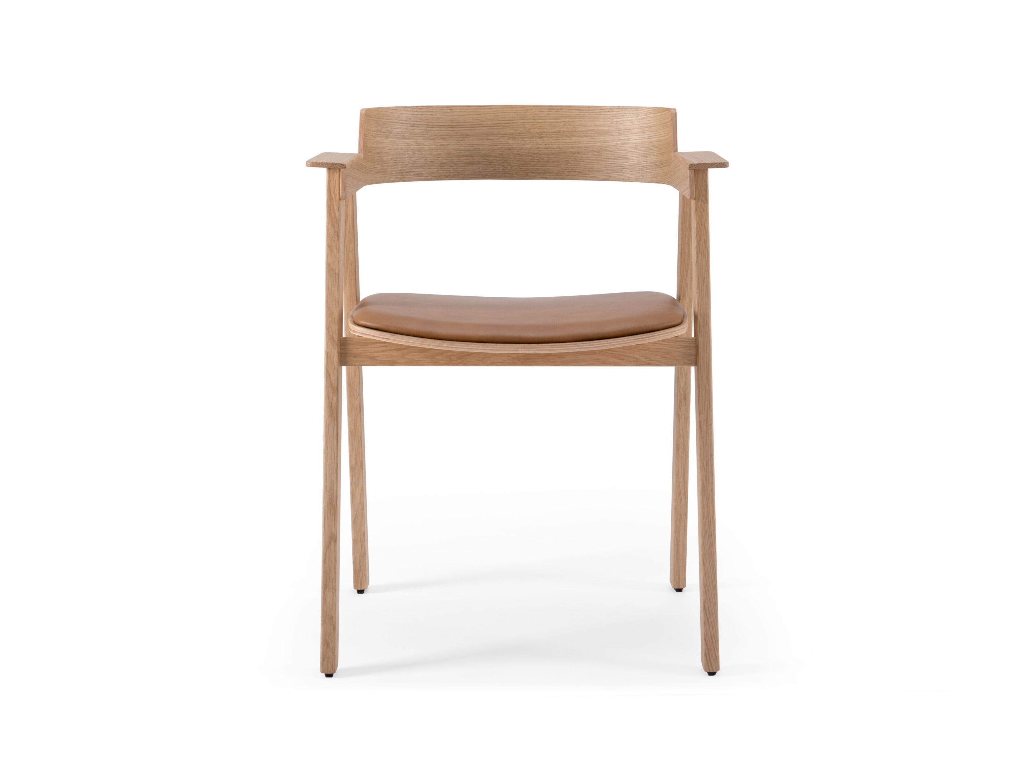 Дубовый стул с мягким сиденьем и подлокотниками Gazzda FLIP ARCH-00062894 - Вид №1