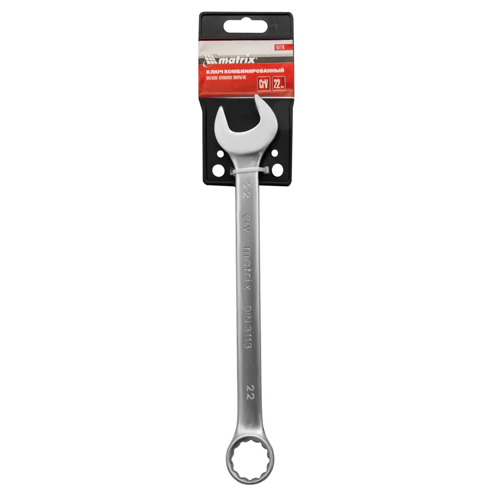 Ключ комбинированный Matrix 22 мм хромированный 15118 89400908 STLM-1467963 - Вид №3