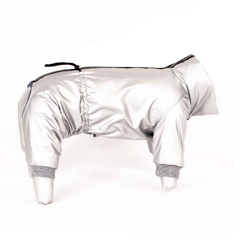 ПР0051126 Комбинезон для собак Глазурь серебряная унисекс р-р ХL 32см YORIKI 