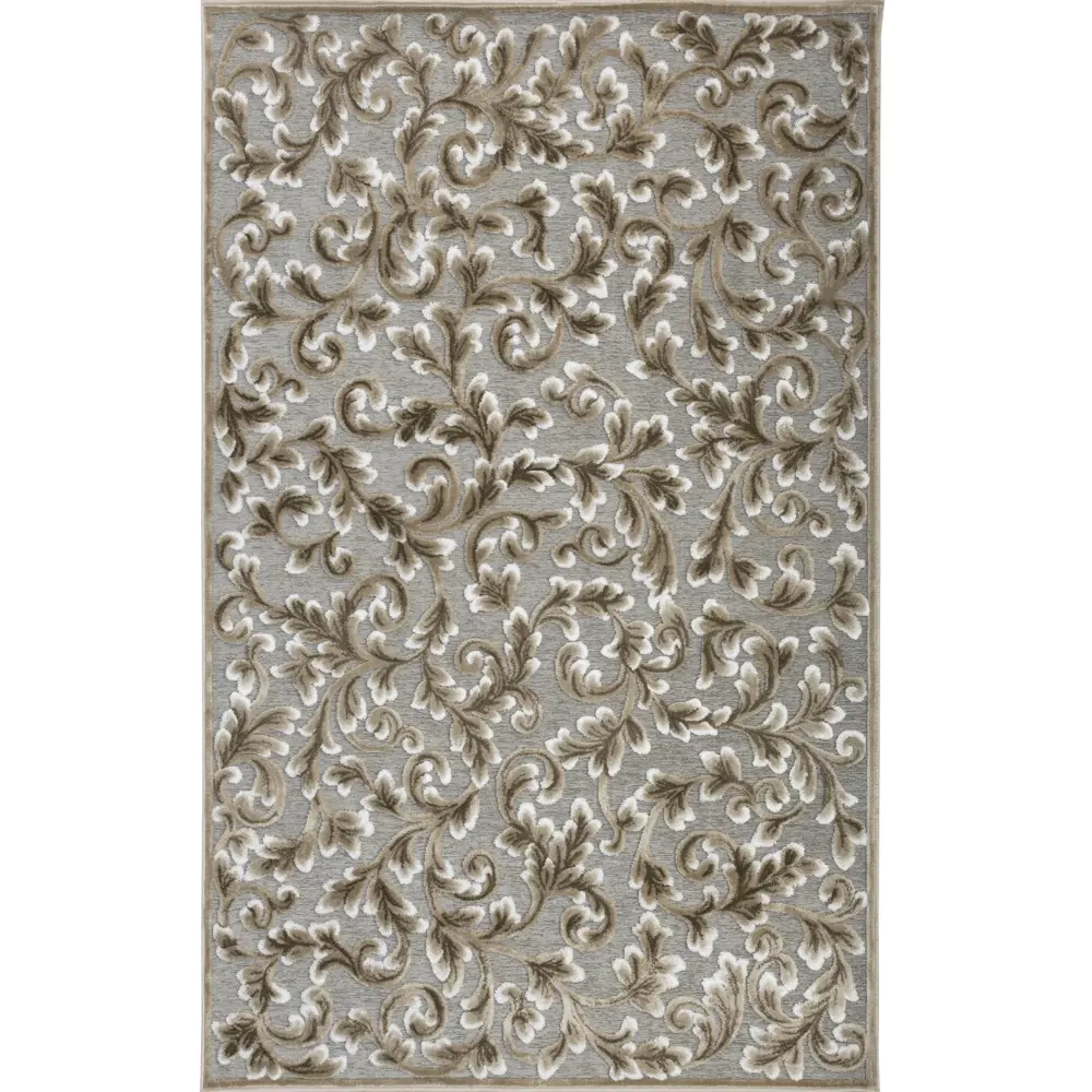 Ковер Роялтафт Шенилл 150x230 см полипропилен 84510_88 цвет серый STLM-2040268 - Вид №1