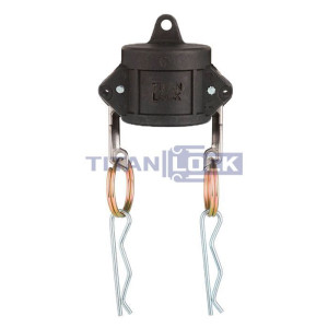 Камлок полипропиленовый тип DC, заглушка для ниппеля 1 1/2", TL150DCPP TITAN LOCK