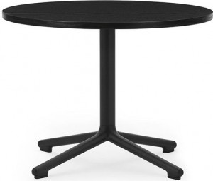 604160 Стол журнальный Black Alu H45 Ø60 см Дуб Норманн Копенгаген Normann Copenhagen Lunar
