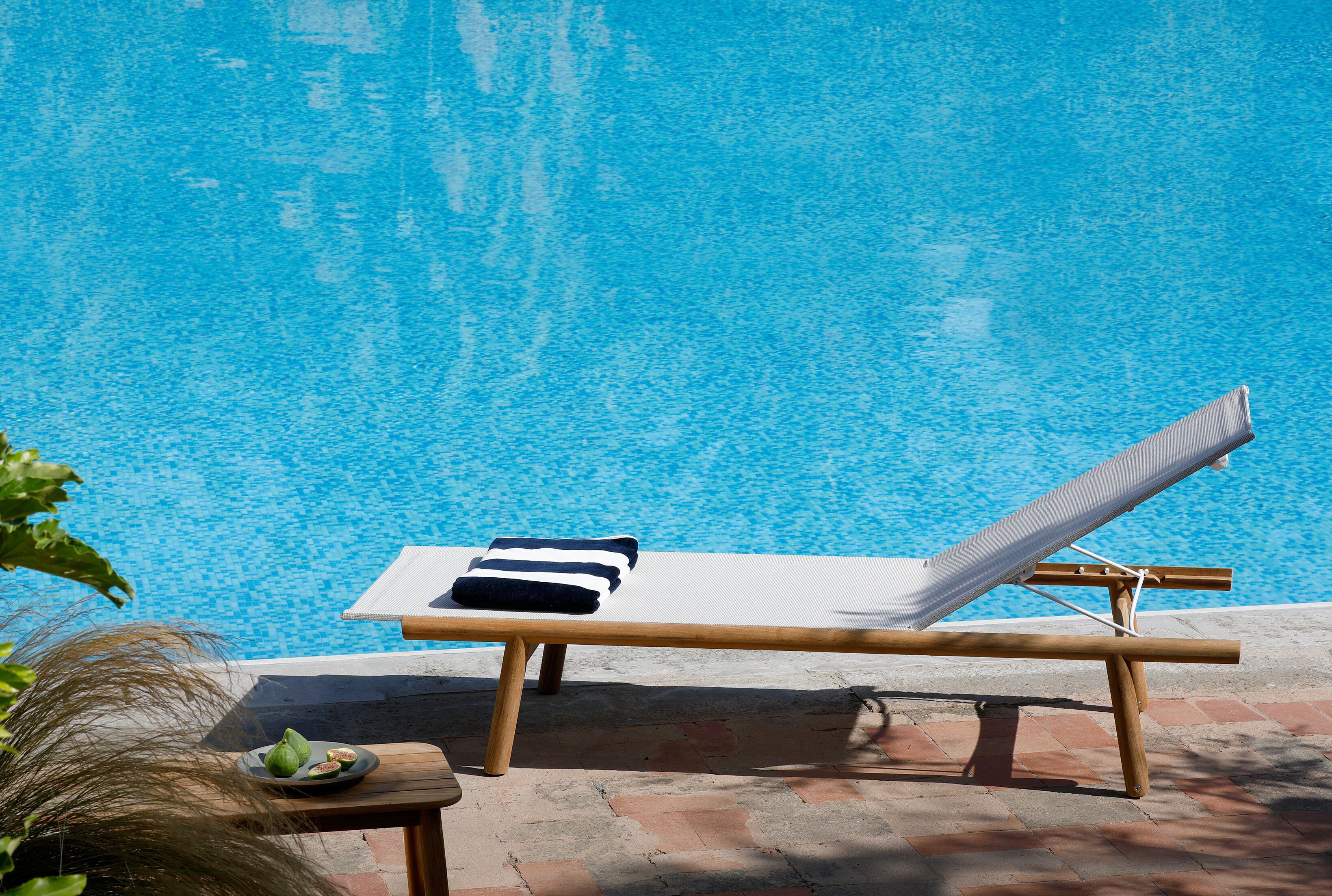 Садовая кровать с откидной спинкой из технической ткани Unopiù Pevero ARCH-00079511 - Вид №2