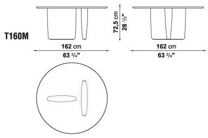 B&B Italia Круглый мраморный стол Tobi-ishi sun-id-1472816 - Вид №5