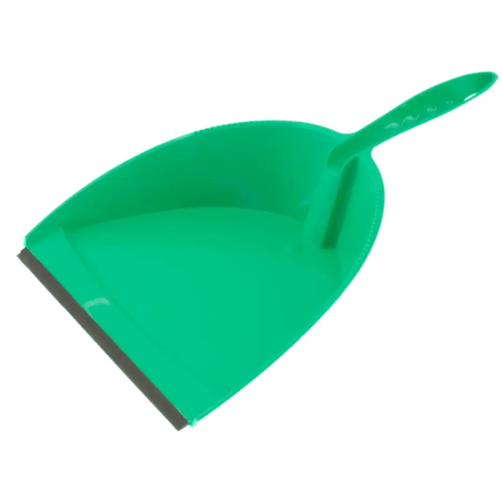 Совок Home Palisad 32.5x20.5 см с резиновой кромкой цвет зеленый STLM-2055845