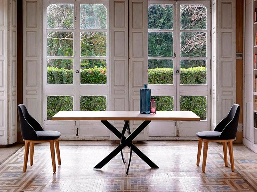 Angel Cerdá Прямоугольный стол для гостиной из стали и дерева Nature life 1061.02 Angel Cerda - Вид №2