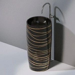 L103T0R0VT.411G Напольная раковина стоящая круглая A. e T. Italia PILLAR