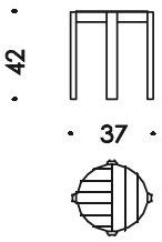 Wittmann Табурет Melange sun-id-1407915 - Вид №5