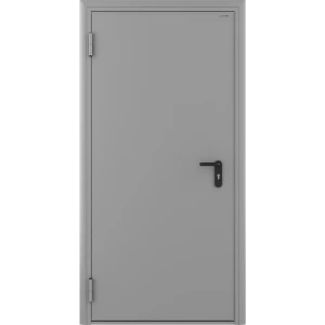 Дверь техническая 1080x2050 мм левая цвет светло-серый RAL7035