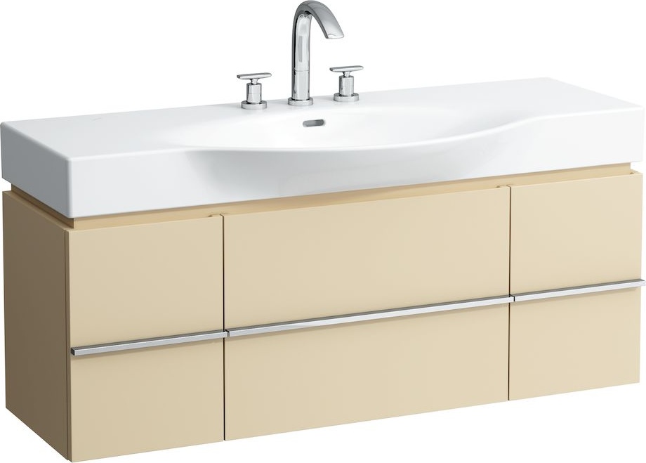 H4013020755191 Шкафчик под раковину, для раковин 811704, 812704, 2 выдвижных ящика с 2 дверцами, 2 стеклянные полки LAUFEN PRO - Вид №1