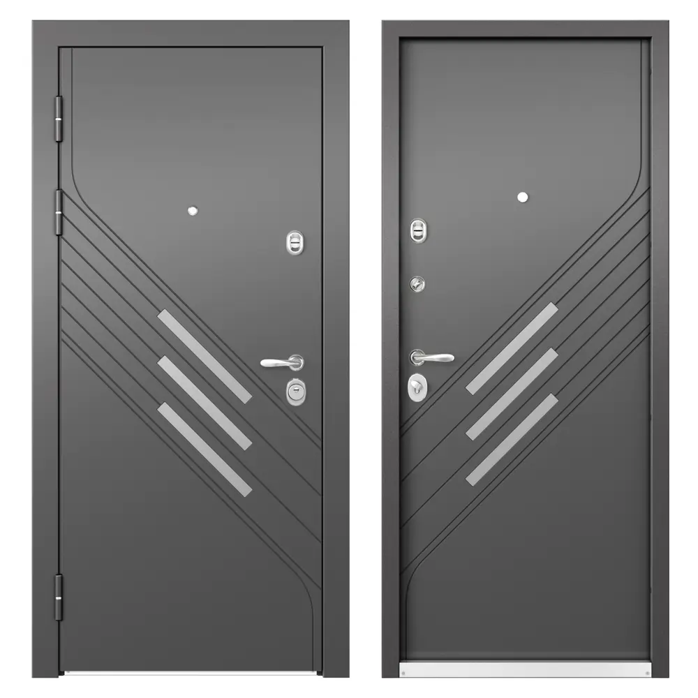 Дверь входная металлическая Фолд рид 950 мм левая цвет серый TOREX STLM-2053598