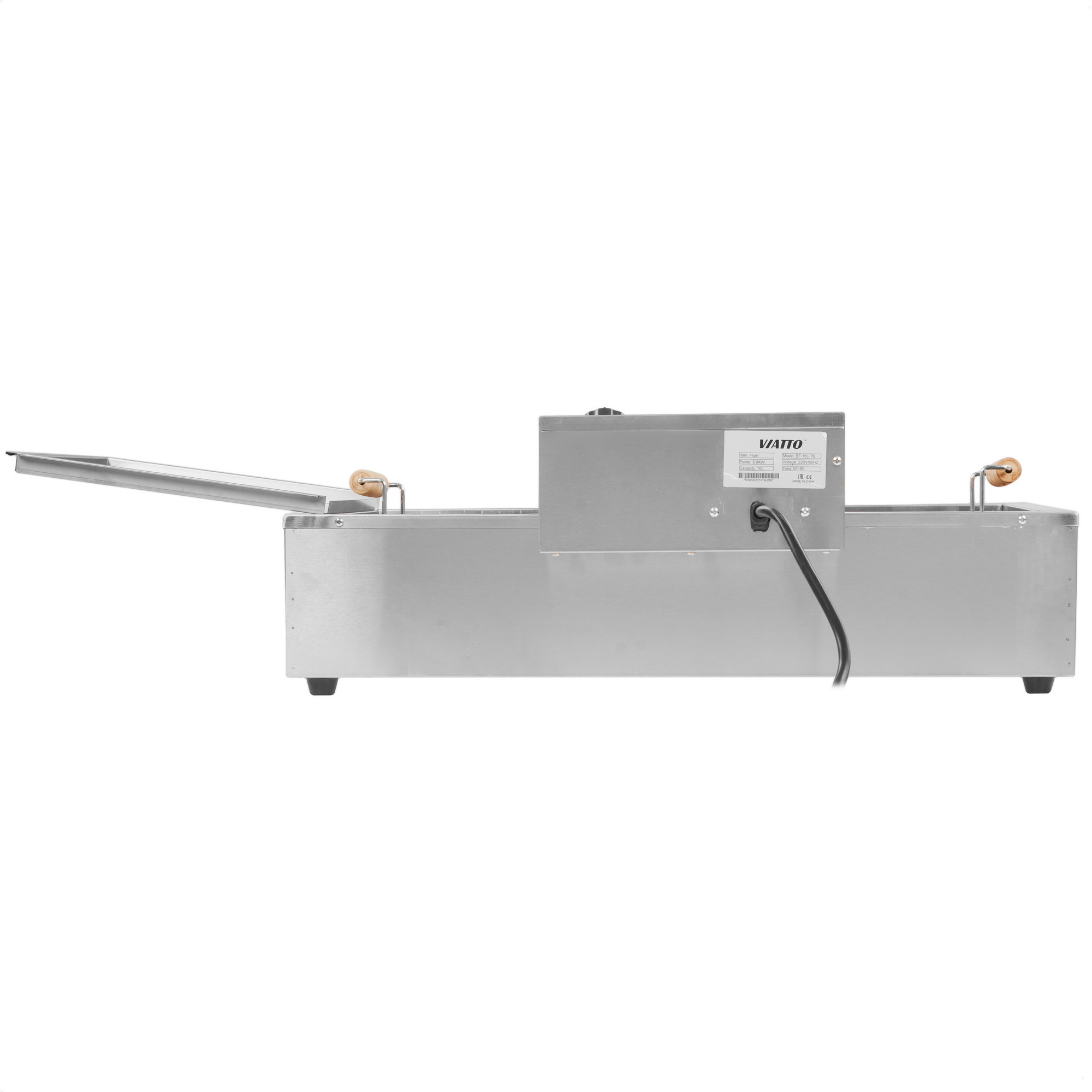 9126321 Фритюрница Viatto EF-16L-TS серебристый STDN-0017199 - Вид №6