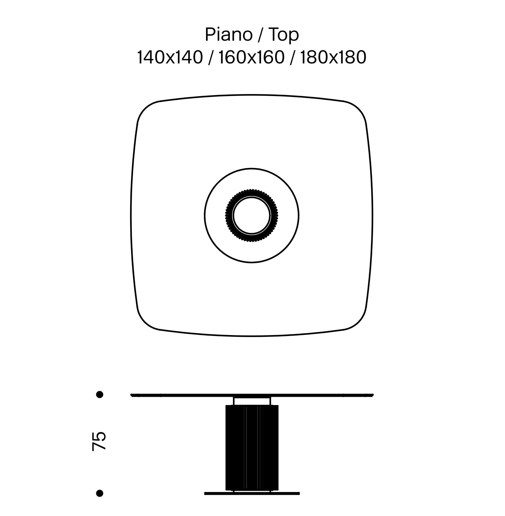 Квадратный стол из дерева и стекла Tonelli Design HYBRID ARCH-00142629 - Вид №1
