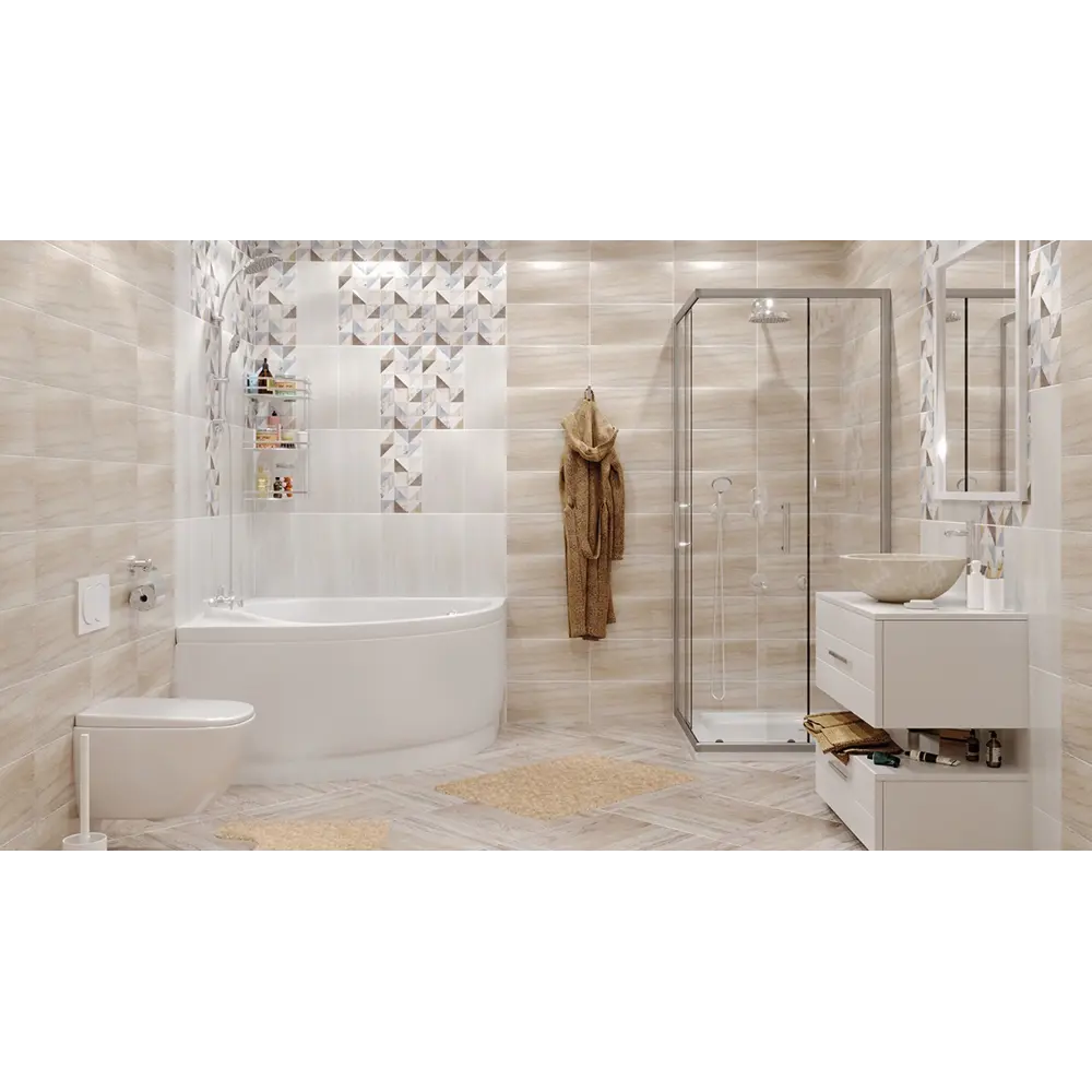 Асимметричная ванна Sensea Глоу 170х110 см для эргономичного пространства 81944583 STLM-0014294 - Вид №5