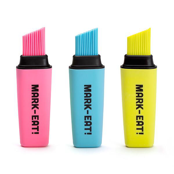 OT858 Кисточка для выпечки mark-eat голубая силиконовая OTOTO  - Вид №4