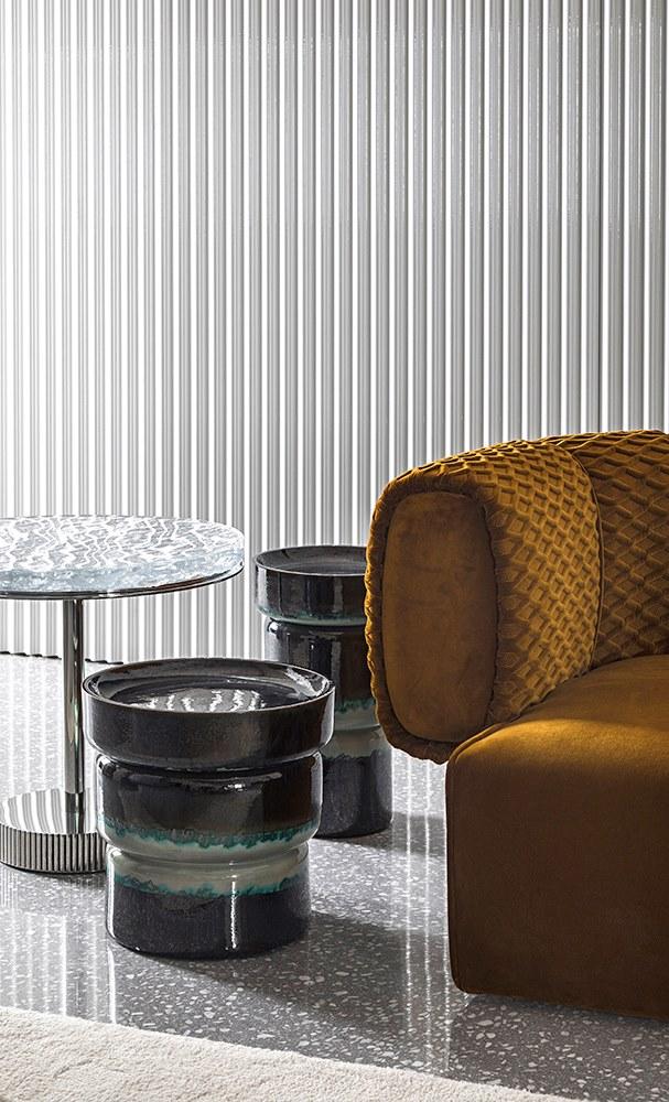 HESSENTIA - Cornelio Cappellini Низкий круглый керамический журнальный столик sun-id-1350926 - Вид №3