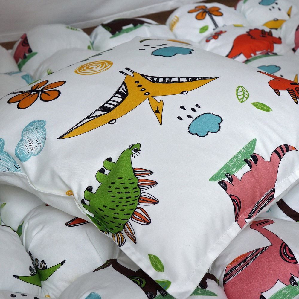 Подушка Dino 40 х 40 см VAMVIGVAM DINO 281818 Красный;желтый;зеленый Santreyd - Вид №5