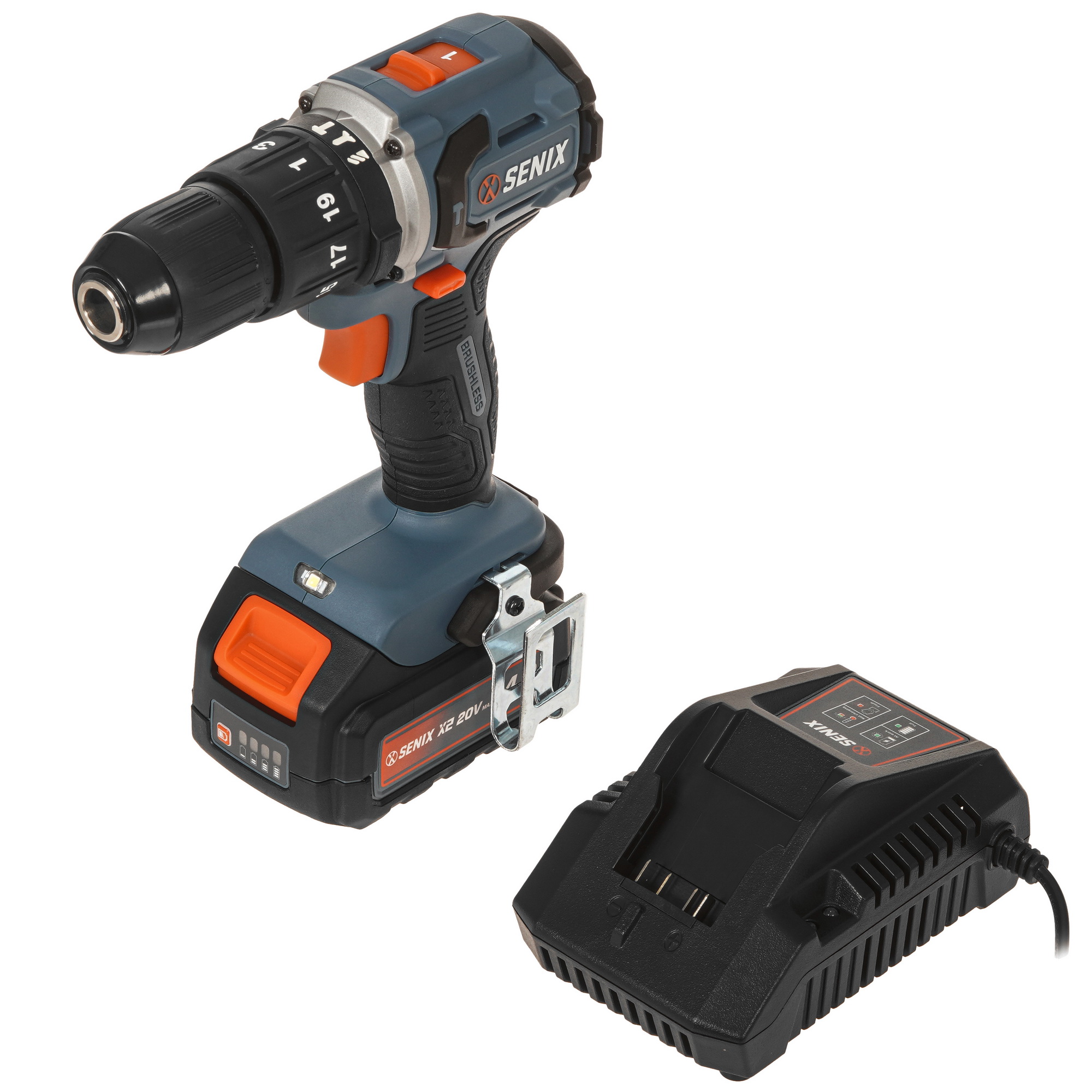 Дрель-шуруповерт SENIX PDHX2-M2-EU KIT Volt Max X2 9067913 STDN-0121954 - Вид №1