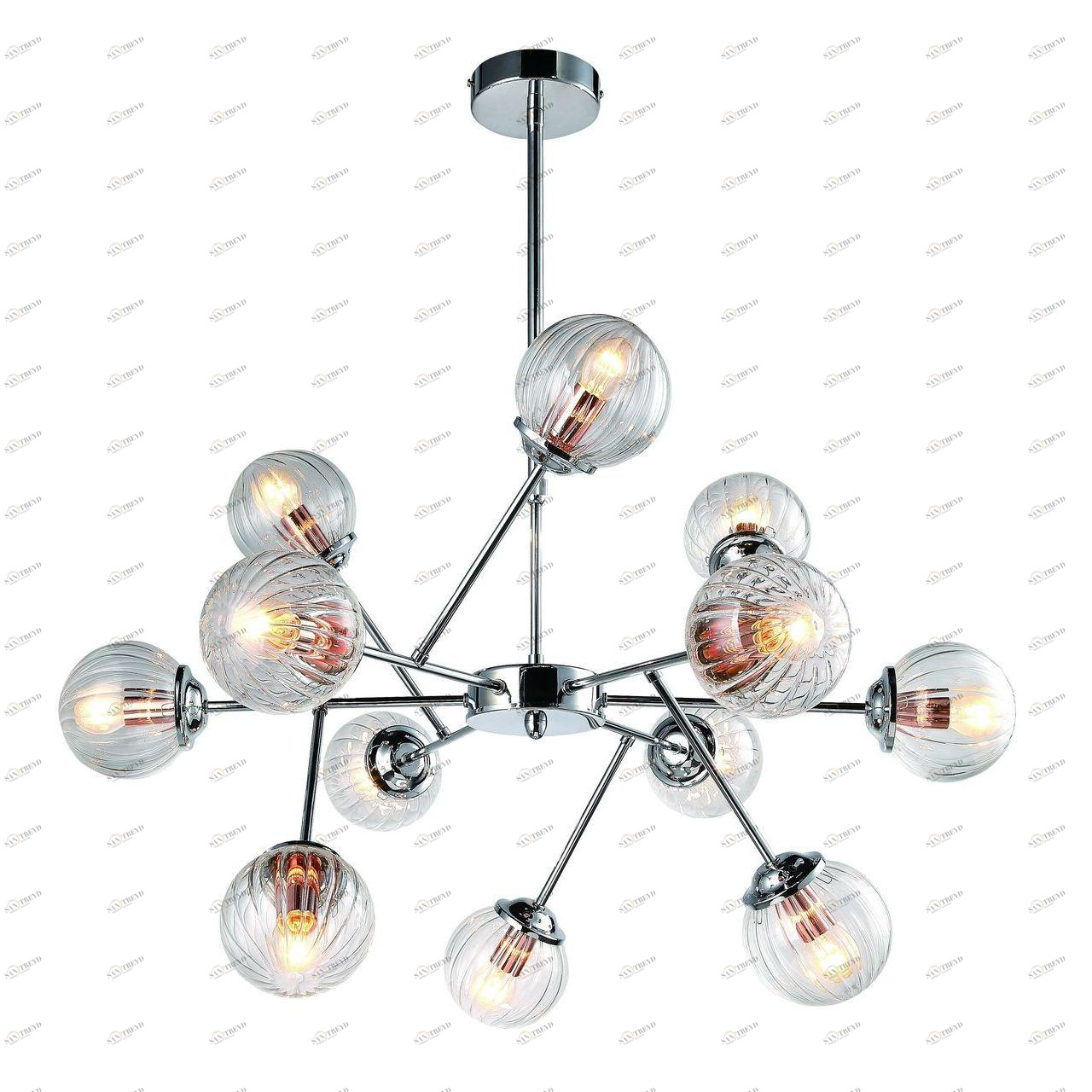 Подвесная люстра Arte Lamp Arancia A9276LM-12CC ARTE LAMP ДИЗАЙНЕРСКИЕ, ARANCIA, ШАР 108391 Хром 