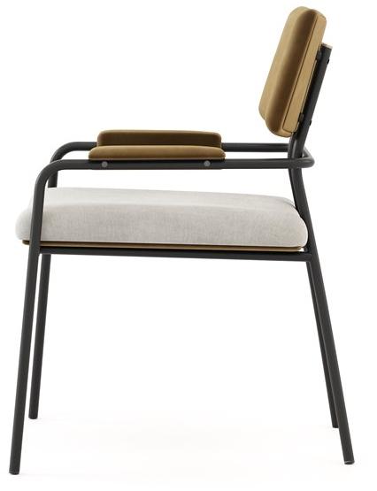 Domkapa Стул из стали с подлокотниками Stranger sun-id-1390928 - Вид №2