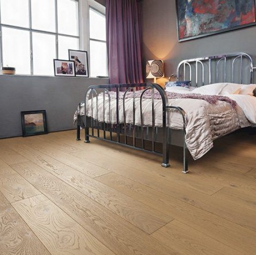 Паркетная доска Haro 4000 Series Top connect Пуро бежевый, Маркант Дуб Рустик с брашью (Текстурированная) 2200х180 мм 533030 - Вид №1