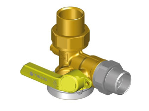 Прямые однотрубные клапаны газового счетчика и запираемый блок 90° с резьбой