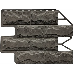 Панель фасадная полипропилен 595x795 мм цвет темно-серый