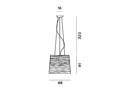Светодиодная подвесная лампа из стекловолокна Foscarini Tress ARCH-00024256 - Вид №6