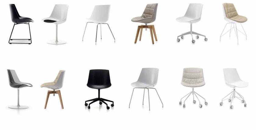 MDF Italia Вращающийся стул на жердочке из поликарбоната Flow sun-id-1424971 - Вид №1