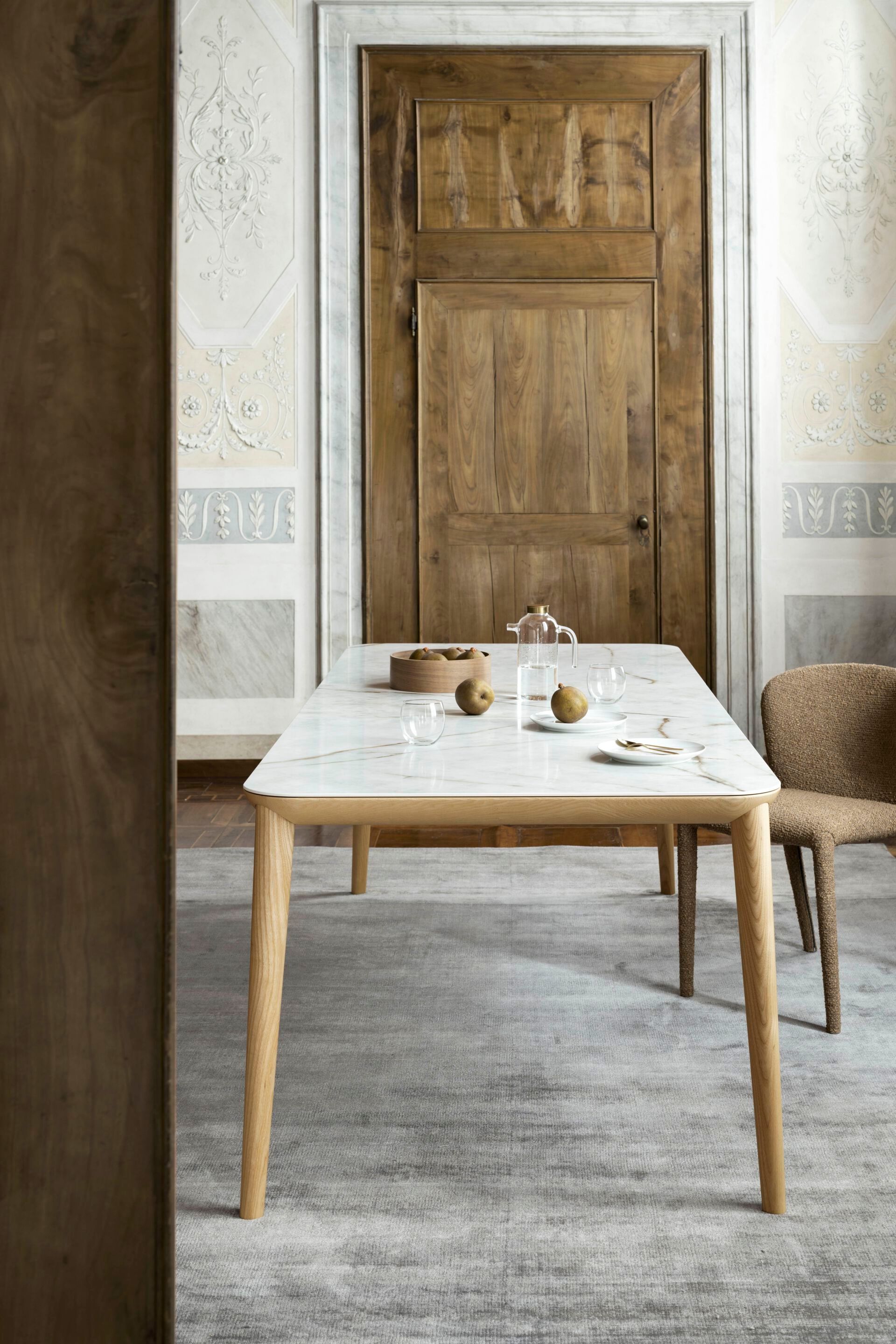 Деревянный прямоугольный стол с керамической столешницей Alf DaFrè ADAMO ARCH-00074634 - Вид №2