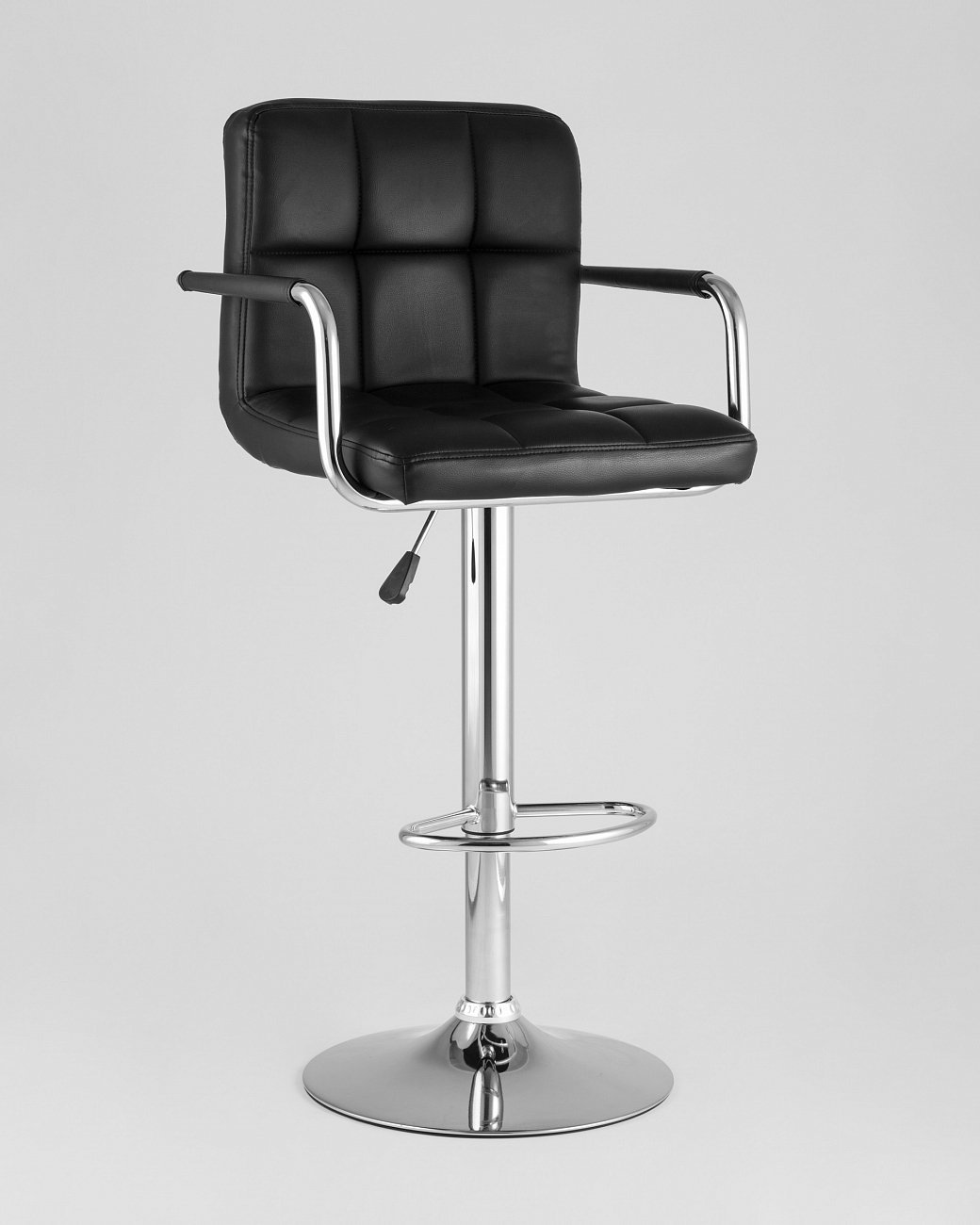 Стул барный со спинкой черный из экокожи "Малави" STOOL GROUP  00-3945966 Черный  - Вид №1