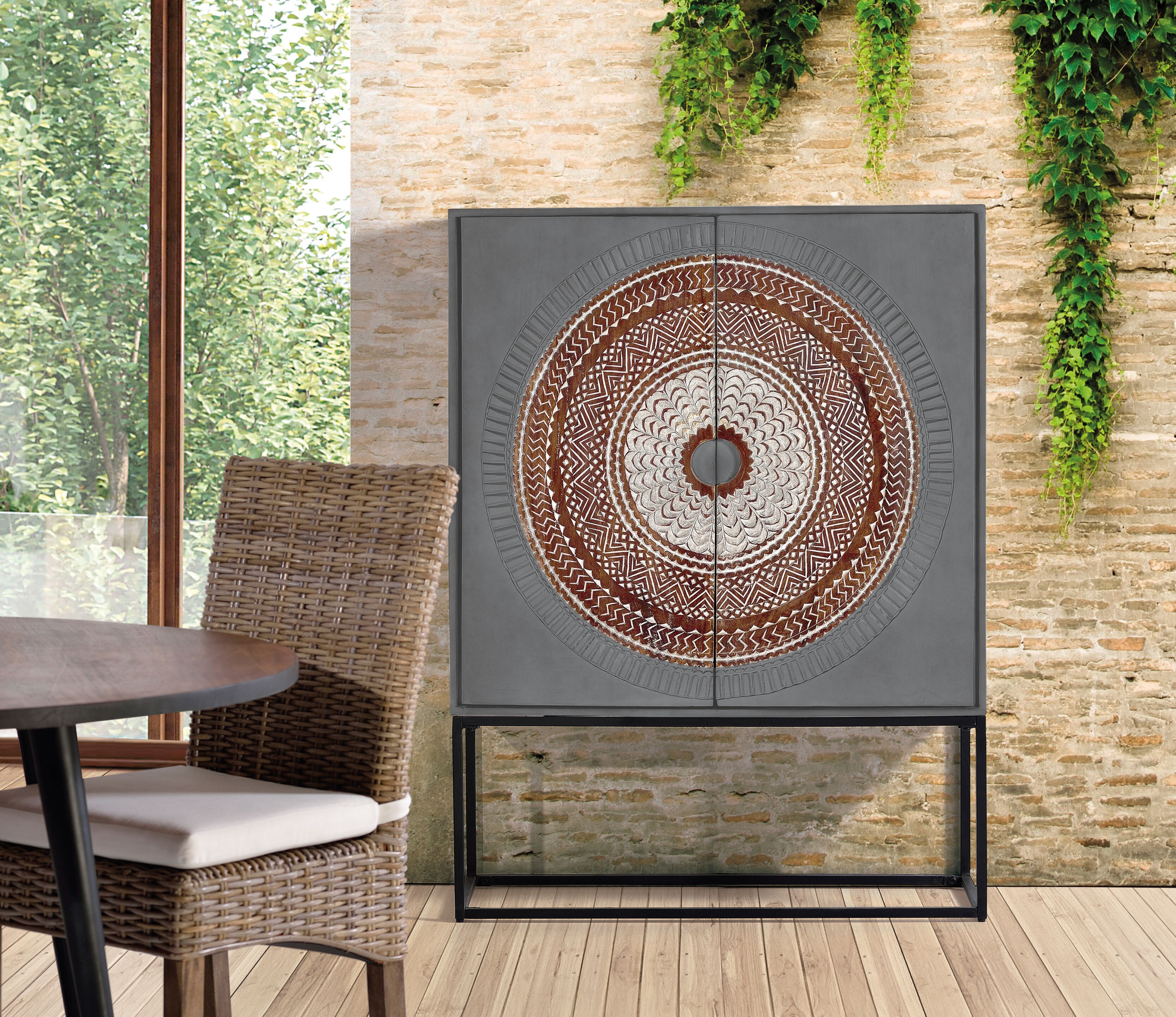 Сервант из манго с распашными дверцами Giner y Colomer Wood Mandala ARCH-00082646 - Вид №1