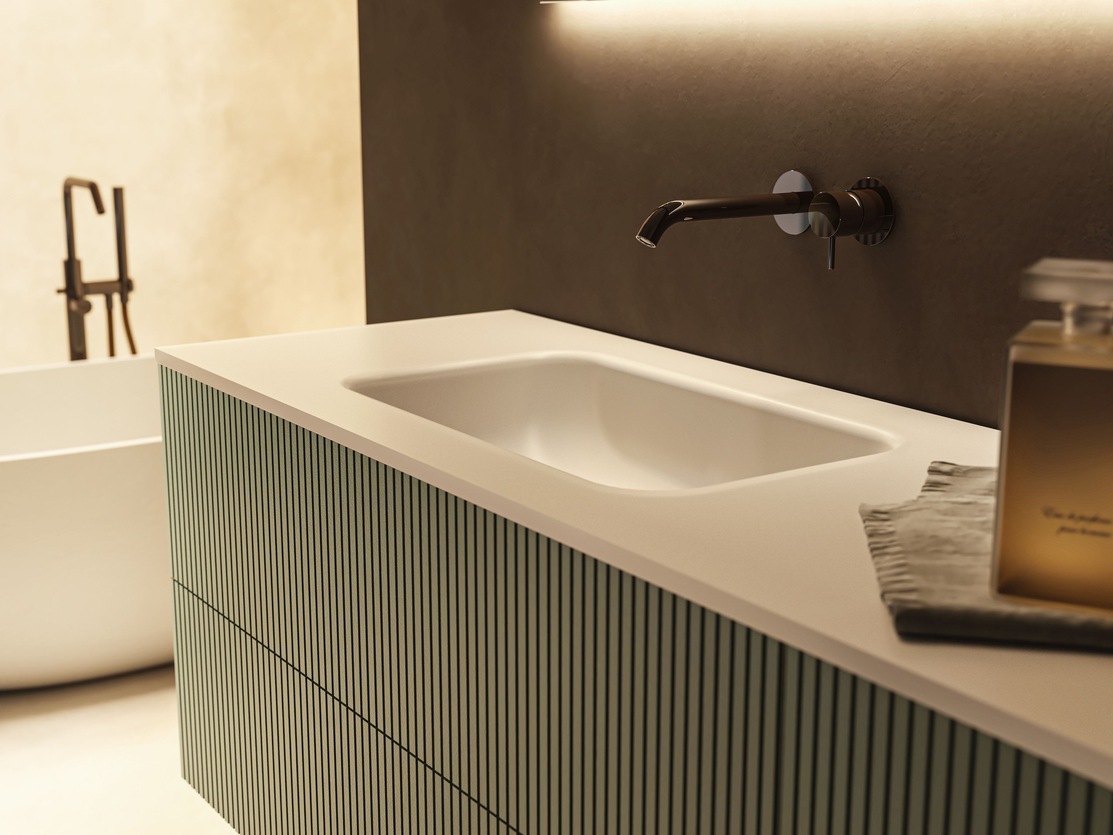 Деревянный подвесной умывальник Moab блок ARCH-00069709 - Вид №9