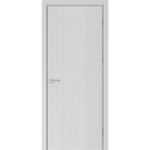 Дверь межкомнатная глухая Вилия 90x210 см эмаль цвет серый с замком и без петель 89464694 STLM-2165581