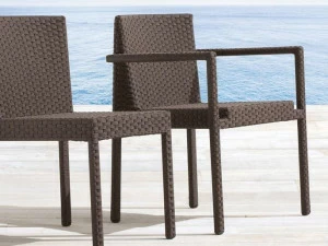 Roberti Штабелируемый алюминиевый садовый стул с подлокотниками Saint tropez