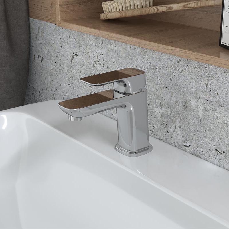 Paini Nove 09CR211 смеситель для раковины с донным клапаном  - Вид №1