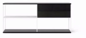 Punt Деревянный буфет с ящиками в современном стиле Literatura open