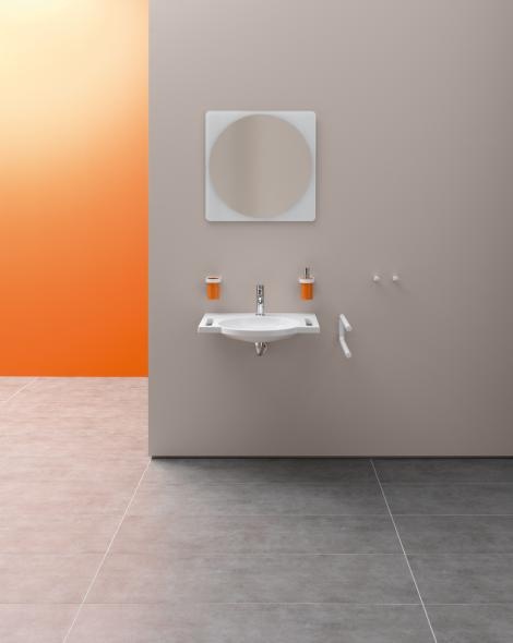 800.06.010 Дозатор для мыла или дезинфицирующего средства с держателем HEWI USA Produkte  - Вид №9