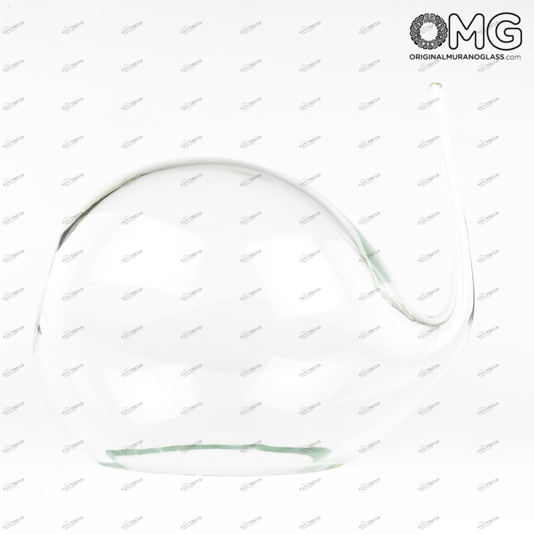 3556 ORIGINALMURANOGLASS Скульптура Хрустальный слон - автор Pino Signoretto - муранское стекло OMG 42 см 