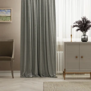 Штора на ленте Inspire Penko 160x280 см цвет голубой
