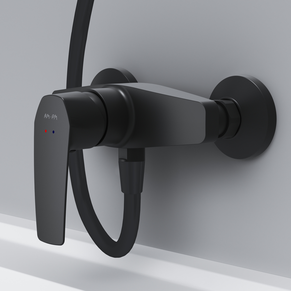 F90A20022 смеситель для душа черный шт. AM.PM Gem - Вид №2