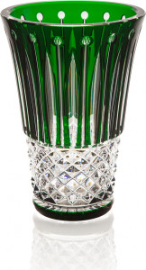 10616823 St. Louis Ваза St. Louis "Томиссимо" 28см (зелёная) Хрусталь