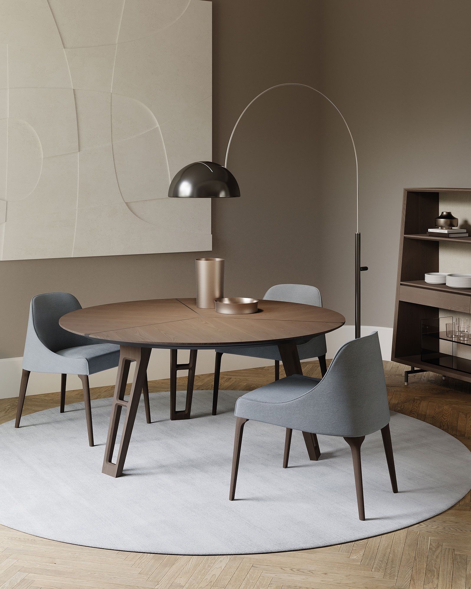 Мягкий стул из ткани Frigerio Джеки ARCH-00076899 - Вид №2